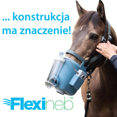 Flexineb® E3 MEDI jedyny na świecie nebulizator dla konia z komorą pośrednią – kompletny zestaw ze standardową maską