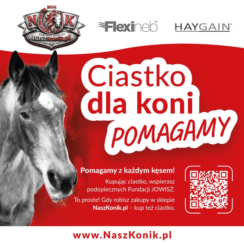 POMAGAMY z każdym kęsem - ciastko dla koni