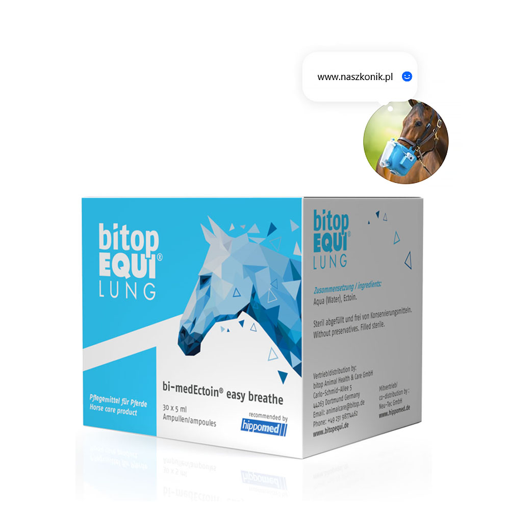 bitopEQUI® biMed 30x5ml z ektoiną na alergię dla koni - ektoina do inhalacji koni, ektoina do nebulizacji koni