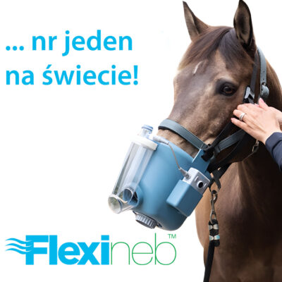 Flexineb® E3 LARGE XL jedyny na świecie nebulizator dla konia z komorą pośrednią – kompletny zestaw z dużą maską