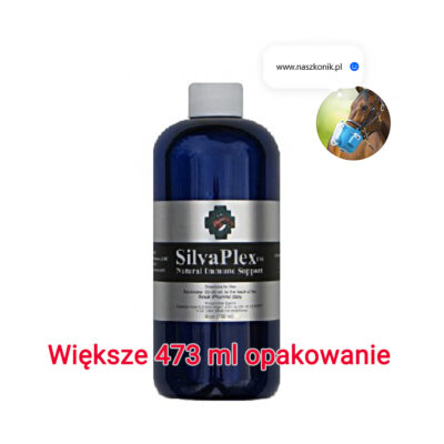 SilvaPlex Natural Immune Support - srebro dla koni (16oz) 473 ml - skuteczne działanie antybakteryjne, przeciwwirusowe oraz przeciwgrzybicze - srebro do inhalacji koni, srebro do nebulizacji koni