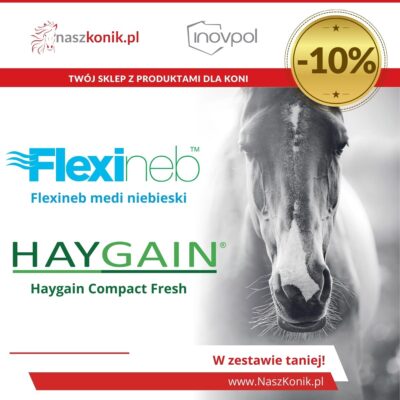 Zestaw nebulizator dla konia FLEXINEB + parownik do siana HAYGAIN Compact Fresh