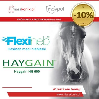 Zestaw nebulizator dla konia FLEXINEB + parownik do siana HAYGAIN HG 600