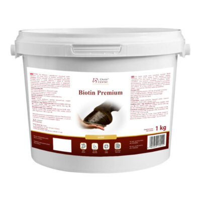 Over Horse Biotin Premium – biotyna dla koni na mocne kopyta, zdrową skórę i lśniącą sierść 1kg
