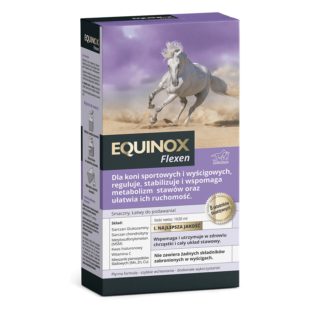 Equinox Flexen – Suplement na stawy i ścięgna dla koni w płynie