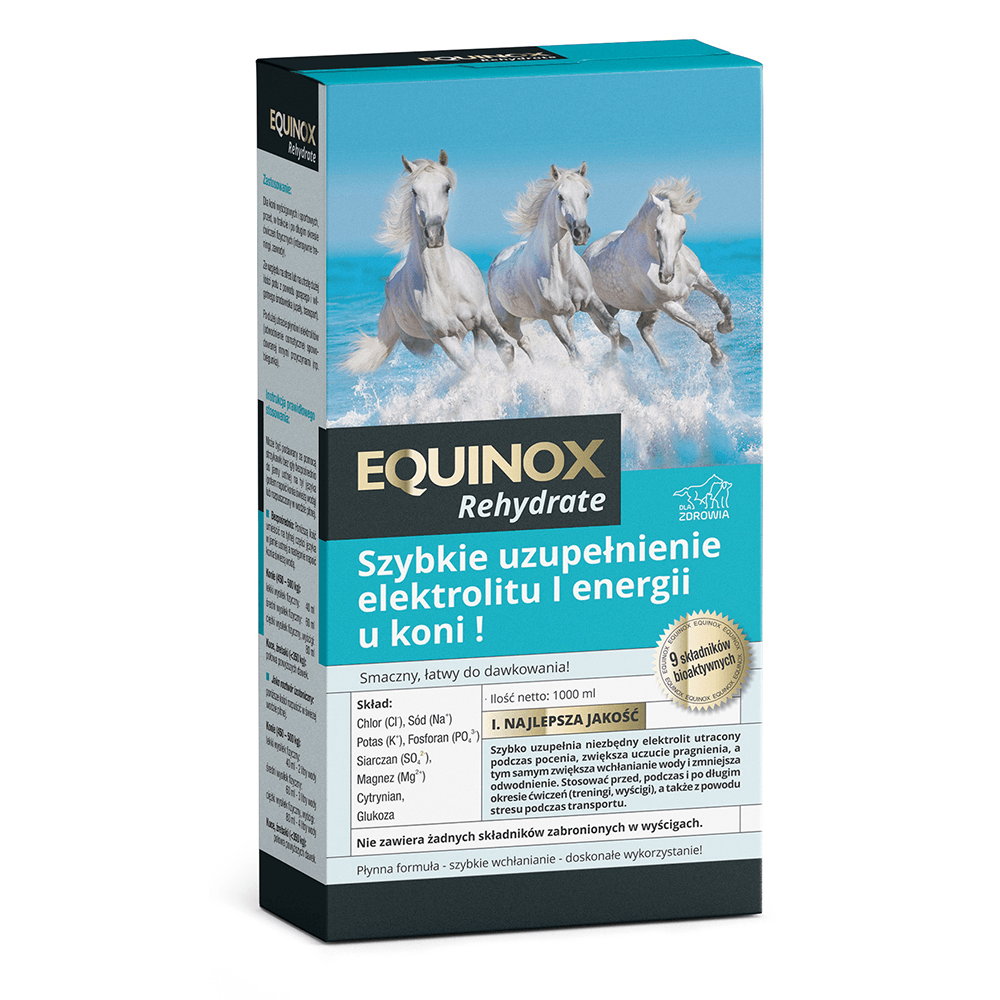 Equinox Rehydrate – Elektrolity w płynie dla koni