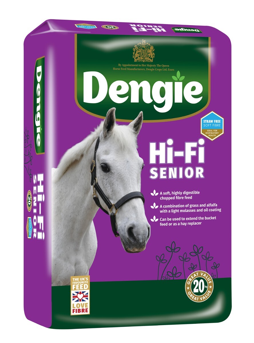 Dengie HI FI Senior 20 kg - miękka sieczka dla koni starszych na kondycję