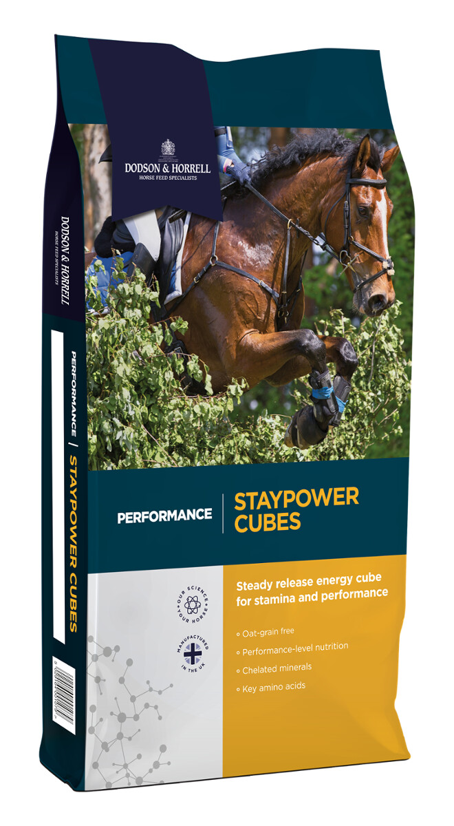Dodson & Horrell Staypower Cubes 20kg - niskoskrobiowa pasza, granulat dla koni sportowych