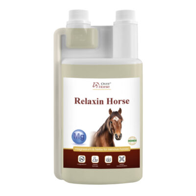 Over Horse Relaxin Horse 1L – Syrop na uspokojenie dla koni, magnez i tryptofan na stres i koncentrację