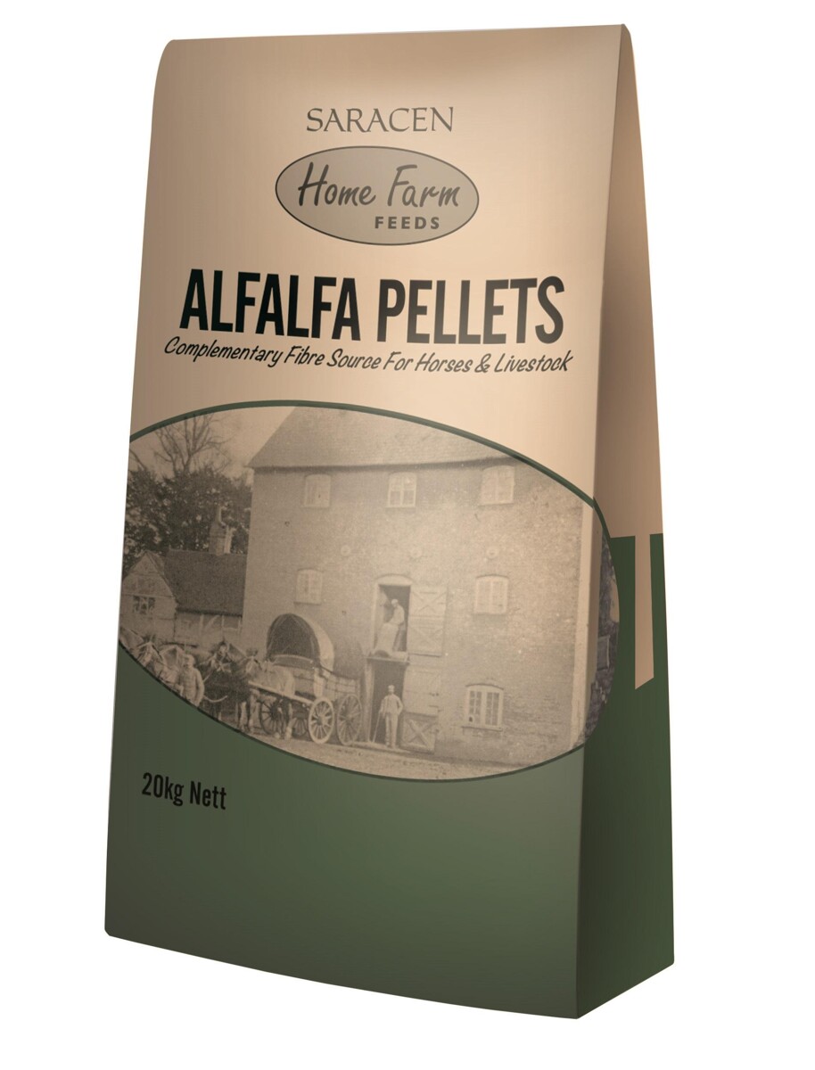 Saracen Alfalfa Pellets 20 kg – Lucerna w granulacie, na wrzody, masę dla koni
