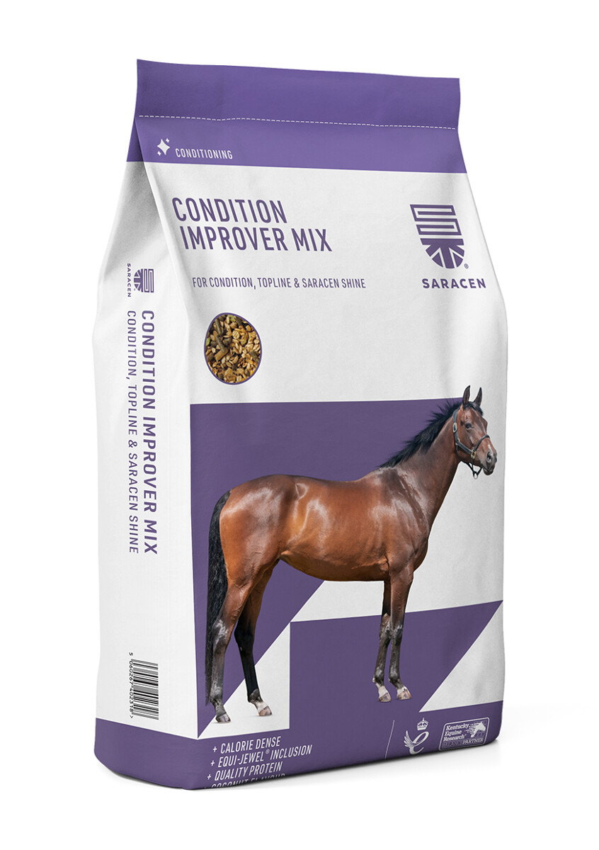 Saracen Condition-Improver Mix 20 kg – pasza dla koni sportowych z otrębami ryżowymi, musli na masę i mięśnie