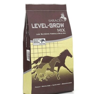 Saracen Level-Grow Mix 20 kg – Niskoskrobiowa pasza dla źrebiąt i koni hodowlanych na zdrowy wzrost, masę i mięśnie