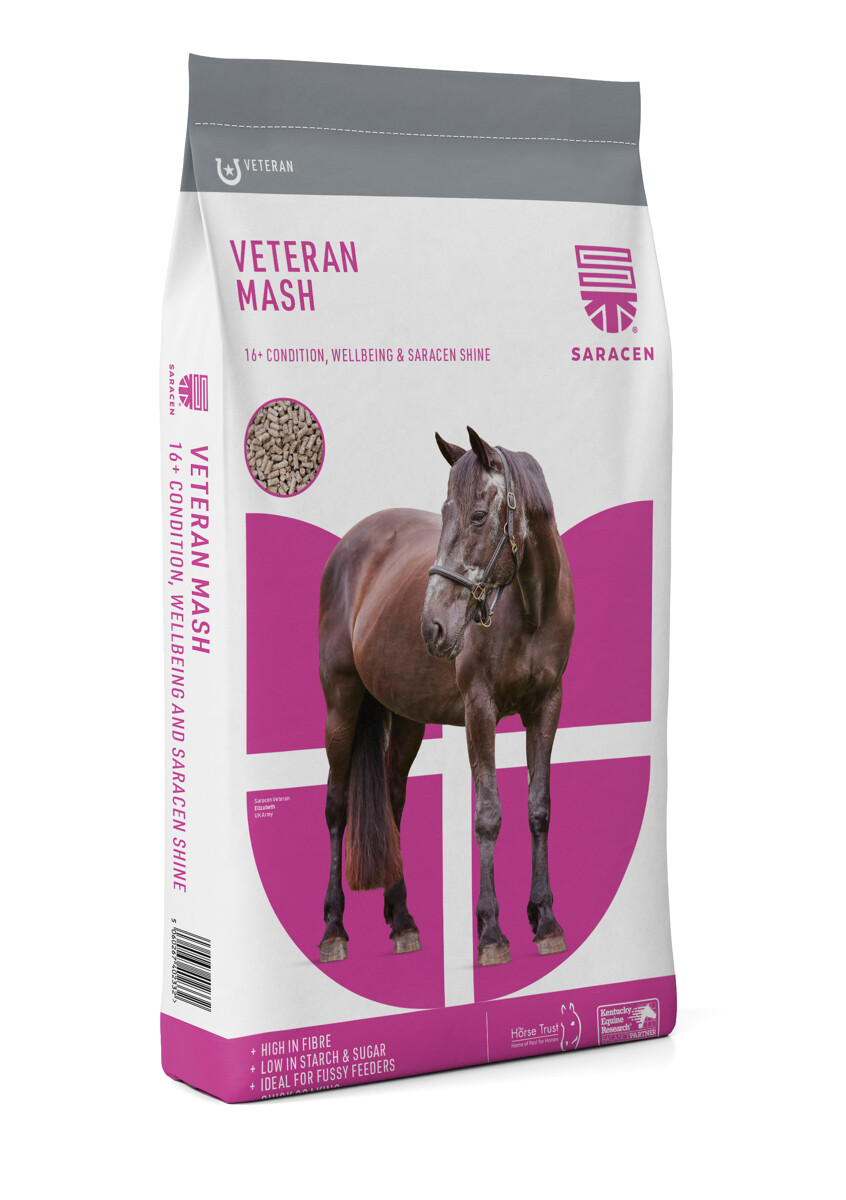 Saracen Veteran Mash 20 kg – mesz dla starszych koni na masę i apetyt