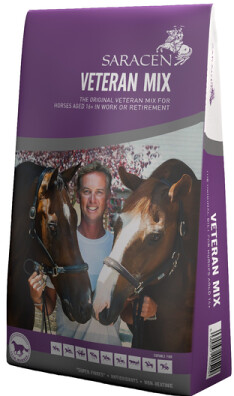 Saracen Veteran Mix 20 kg – Niskoskrobiowa pasza, musli dla koni starszych na masę i kondycję