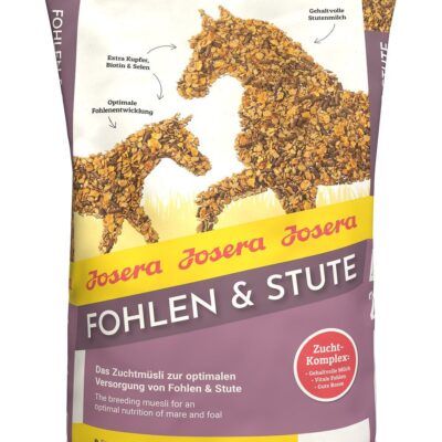 Josera Fohlen & Stute 20 kg – Musli, pasza dla klaczy hodowlanych i źrebiąt, wsparcie laktacji i rozwoju źrebaka