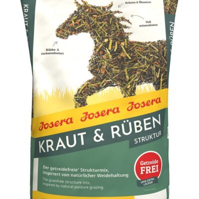 Josera Kraut & Rüben Struktur 15 kg – Pasza strukturalna dla koni na problemy metaboliczne i otyłość