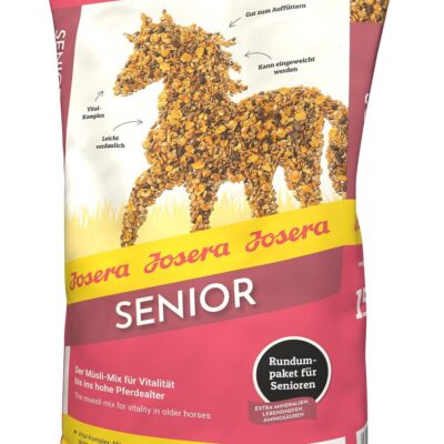 Josera Senior Pferd 15 kg – Musli na witalność, masę i trawienie, pasza dla koni starszych oraz z niedowagą