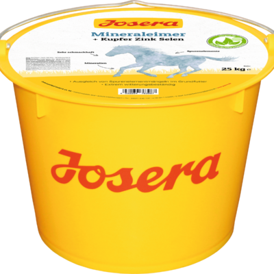 Josera Mineraleimer 25 kg – Lizawka pastwiskowa dla koni, minerały i witaminy dla koni na wsparcie kondycji, rolnictwo ekologiczne