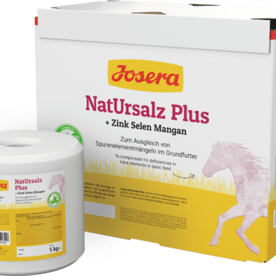 Josera NatUrsalz Plus 5 kg – Lizawka mineralna dla koni z cynkiem, selenem i manganem, niedobór minerałów, rolnictwo ekologiczne
