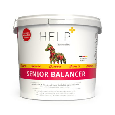4032254794738_pferd_josera_help_seniorbalancer_4kg_frontal_1 Josera Help SeniorBalancer 4 kg – Suplement mineralny dla seniorów na witalność, mięśnie i stawy, aminokwasy dla koni