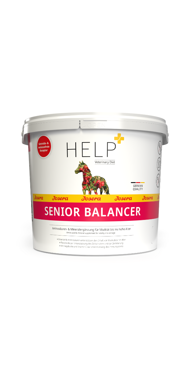 Josera Help SeniorBalancer 4 kg – Suplement mineralny dla seniorów na witalność, mięśnie i stawy, aminokwasy dla koni