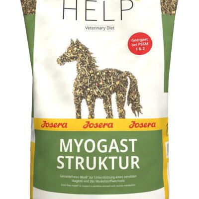 Josera Help MyoGast Struktur 15 kg – Pasza dla koni na wrażliwy żołądek, trawienie i mięśnie, Wrzody, PSSM
