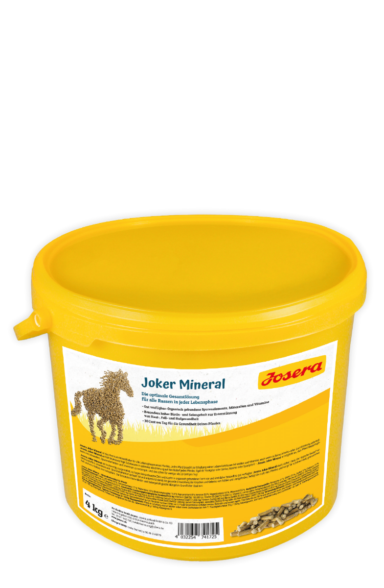 Josera Joker Mineral 4 kg – preparat mineralno-witaminowy, codzienne witaminy i minerały dla koni, multiwitamina