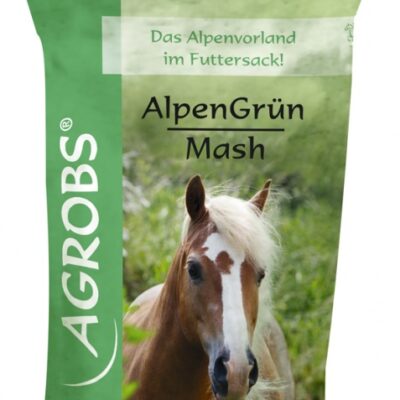 AGROBS AlpenGrün Mash 15 kg – bezzbożowy mesz dla koni na trawienie, wsparcie żołądka, wrzody