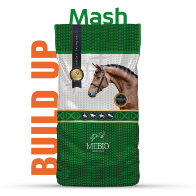 Mebio Build Up Mash 14 kg – Mesz dla koni chudych, starszych na masę, mięśnie i energię, bezpieczny na wrzody