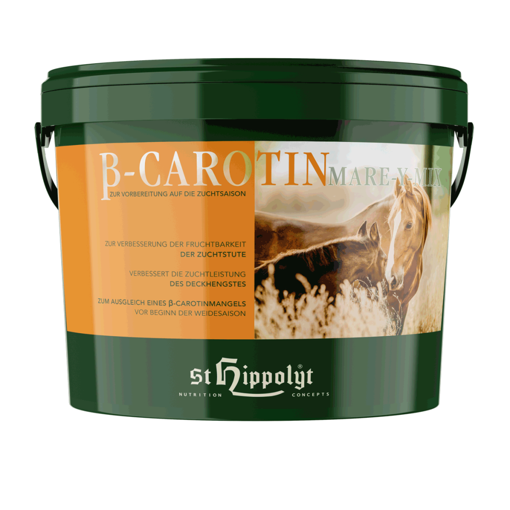 St. Hippolyt B-Carotin Mare-Mix 10 kg – Beta-karoten dla koni hodowlanych na płodność, regularne ruje, wsparcie układu rozrodczego klaczy i ogierów