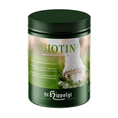 St.Hippolyt Biotin 1 kg – Biotyna dla koni z cynkiem i metioniną na kruche kopyta, zdrową skórę i lśniącą sierść