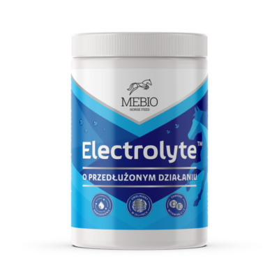 Electrolyte MEBIO 1 kg – Elektrolity o przedłużonym działaniu dla koni, bezpieczne dla żołądka i jelit, odwodnienie, potliwość