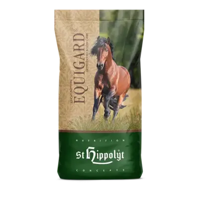 St. Hippolyt Equigard 20 kg – Bezzbożowa pasza dla koni, EMS, Cushing, ochwat, na stabilny metabolizm