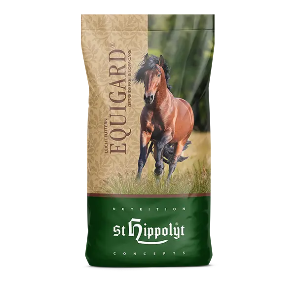 St. Hippolyt Equigard 20 kg – Bezzbożowa pasza dla koni, EMS, Cushing, ochwat, na stabilny metabolizm