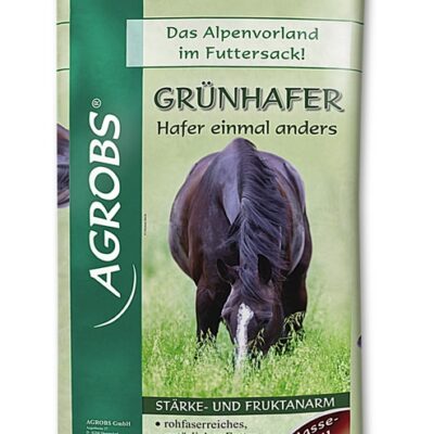 AGROBS Grünhafer 15 kg – Naturalna sieczka z zielonego owsa na trawienie, wsparcie metabolizmu i odporność