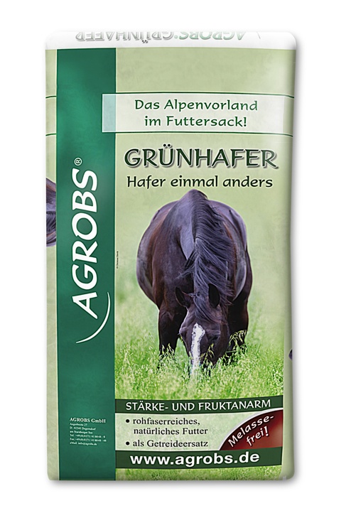 AGROBS Grünhafer 15 kg – Naturalna sieczka z zielonego owsa na trawienie, wsparcie metabolizmu i odporność