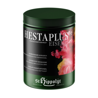 St. Hippolyt Hesta Plus Żelazo 1 kg – Organiczny suplement z żelazem dla koni dla koni, na układ krwionośny i anemię