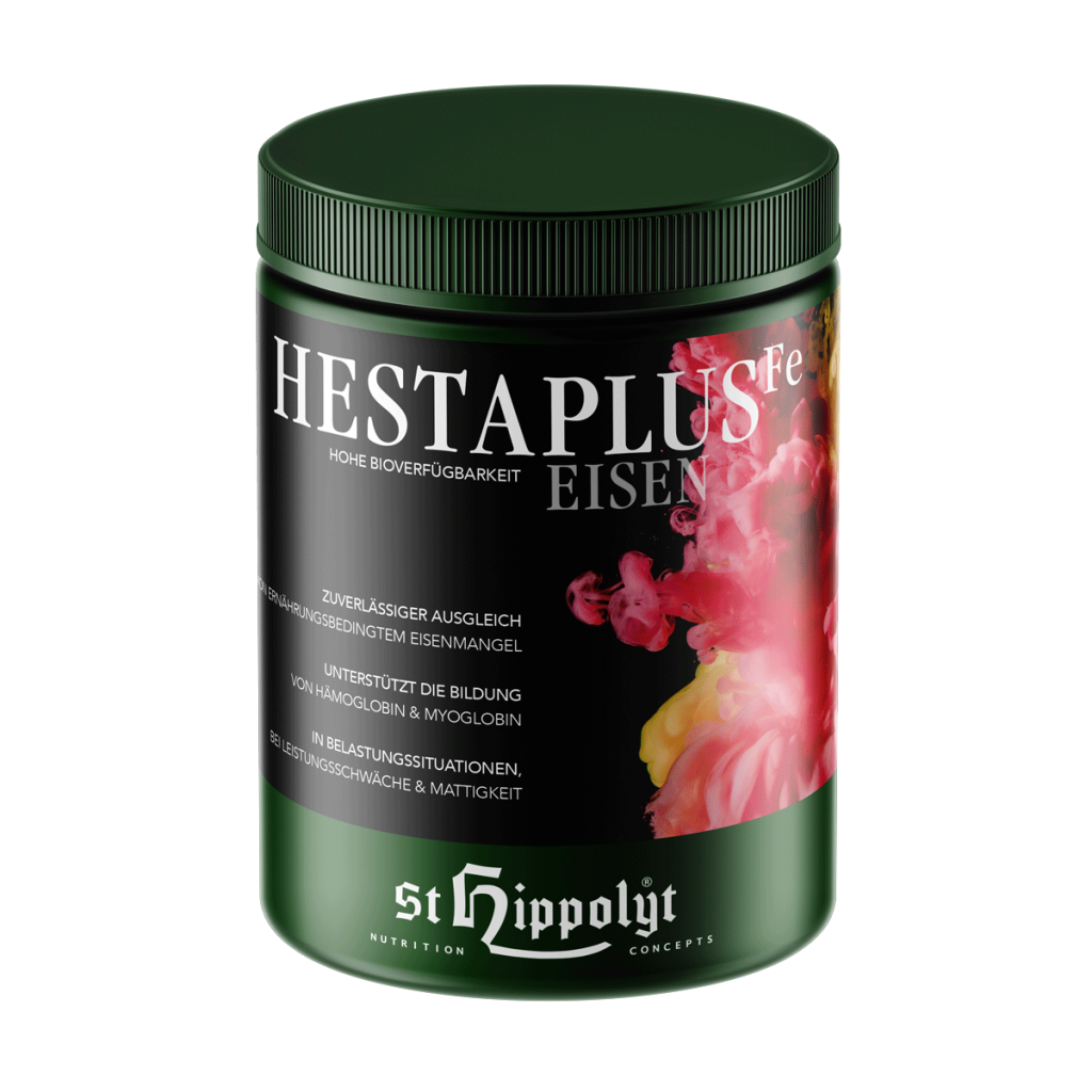 St. Hippolyt Hesta Plus Żelazo 1 kg – Organiczny suplement z żelazem dla koni dla koni, na układ krwionośny i anemię