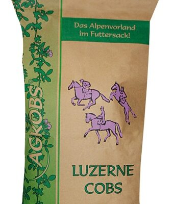 AGROBS Luzernecobs 20 kg – Trawokulki z lucerny dla koni, lucerna na wrzody, masę, i mięśnie