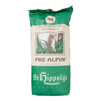St. Hippolyt PreAlpin Wiesencobs 25 kg – Niskocukrowe trawokulki dla koni, ochwat, wrzody