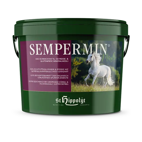 St. Hippolyt Semper Min 7,5 kg – Witaminy i minerały w formie smakowitego musli, na apetyt, niedobory i ogólną kondycję, multiwitamina
