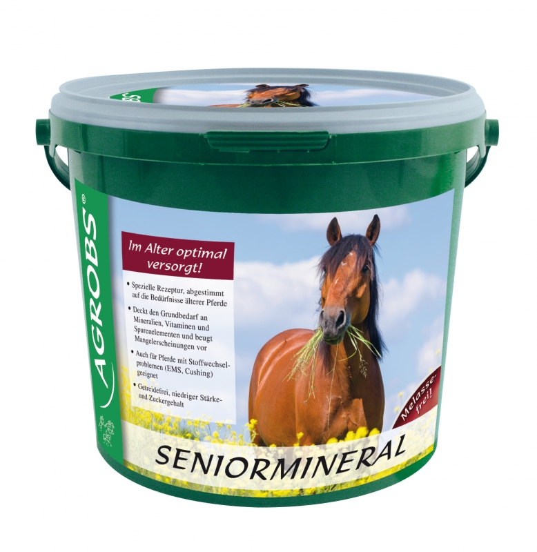 AGROBS Seniormineral 3 kg – Witaminy dla starszych koni na odporność i wsparcie mięśni, PPID, multiwitamina