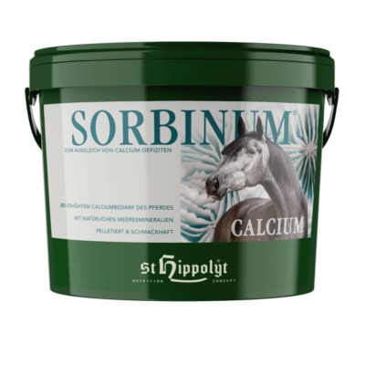 St.Hippolyt Calcium Sorbinum 10 kg – Wapno dla koni z witaminą C na mocne kości, wrzody i ukąszenia owadów, alergie, problemy skórne