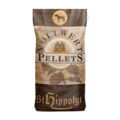 St. Hippolyt Vollwertpellets Light 20 kg – Niskokaloryczna pasza dla koni z nadwagą i tendencją do tycia, otyłość, metabolizm