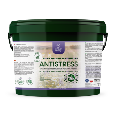 HippoVet Pharmacy Antistress 3 kg – Suplement dla koni nerwowych i nadpobudliwych na uspokojenie, stres i koncentrację