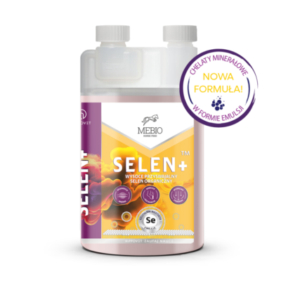 MEBIO Selen+ 1 l – Selen w płynie dla koni na mięśnie, regenerację, ochrona antyoksydacyjna, niedobór selenu