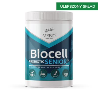 MEBIO Biocell Senior 1 kg – Probiotyk dla koni starszych na trawienie, witalność i wsparcie żołądka