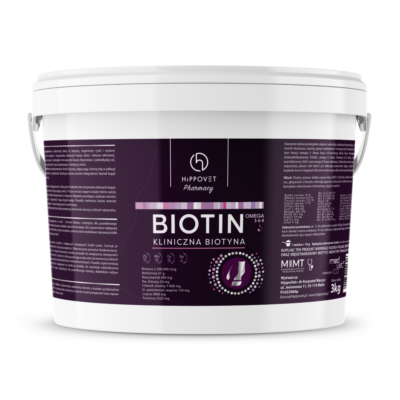 Biotyna-1024×1024 Hippovet Pharmacy Biotin 3 kg – Biotyna dla koni, na mocne kopyta, sierść i zdrową skórę