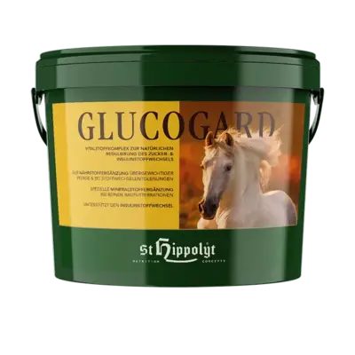 St. Hippolyt Glucogard 3 kg – Suplement dla koni metabolicznych na EMS, insulinooporność, otyłość, ochwat