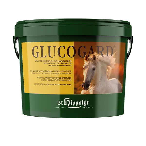 St. Hippolyt Glucogard 3 kg – Suplement dla koni metabolicznych na EMS, insulinooporność, otyłość, ochwat